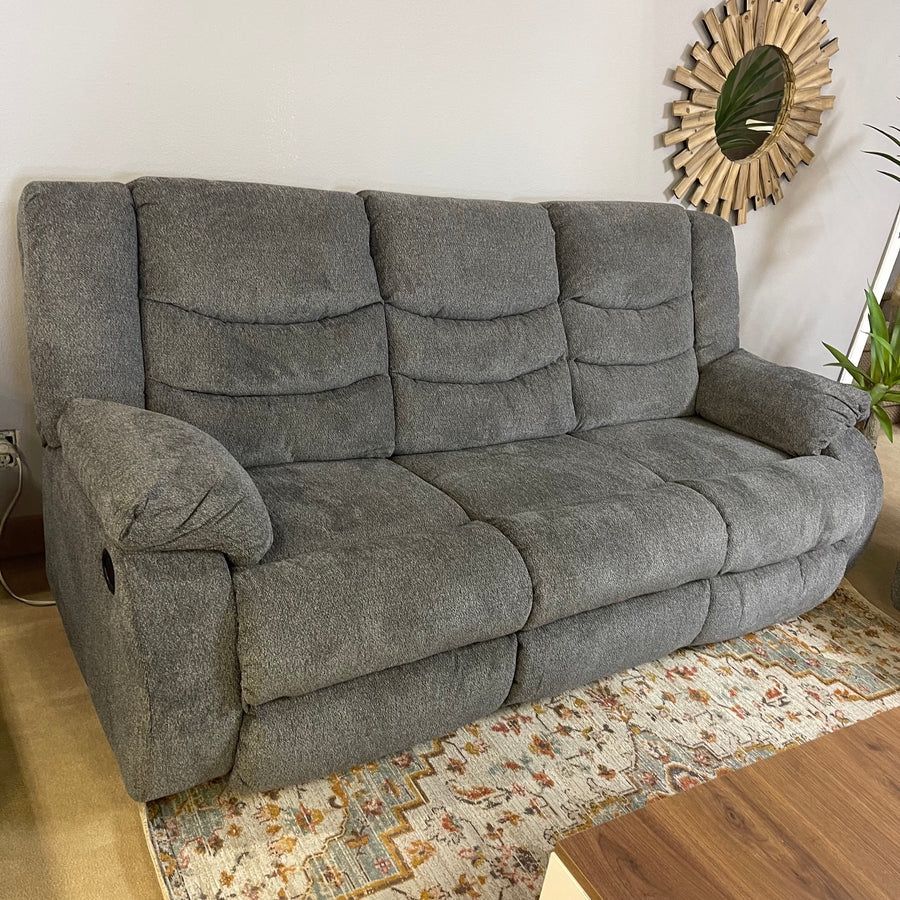 Tulen Gray Reclining Loveseat Signature Design By Ashley Tulen