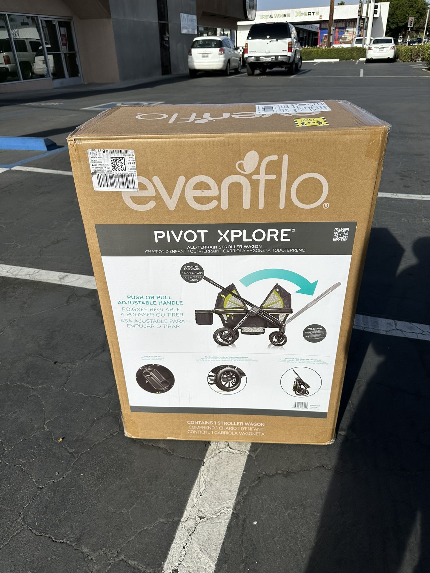 Evenflo Pivot Xplore All-Terrain Stroller Wagon - Wayfarer Black ( Unisex )
