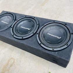 ($260 Firm ) 3 / Pioneer 12s in a sub box-NO AMP
