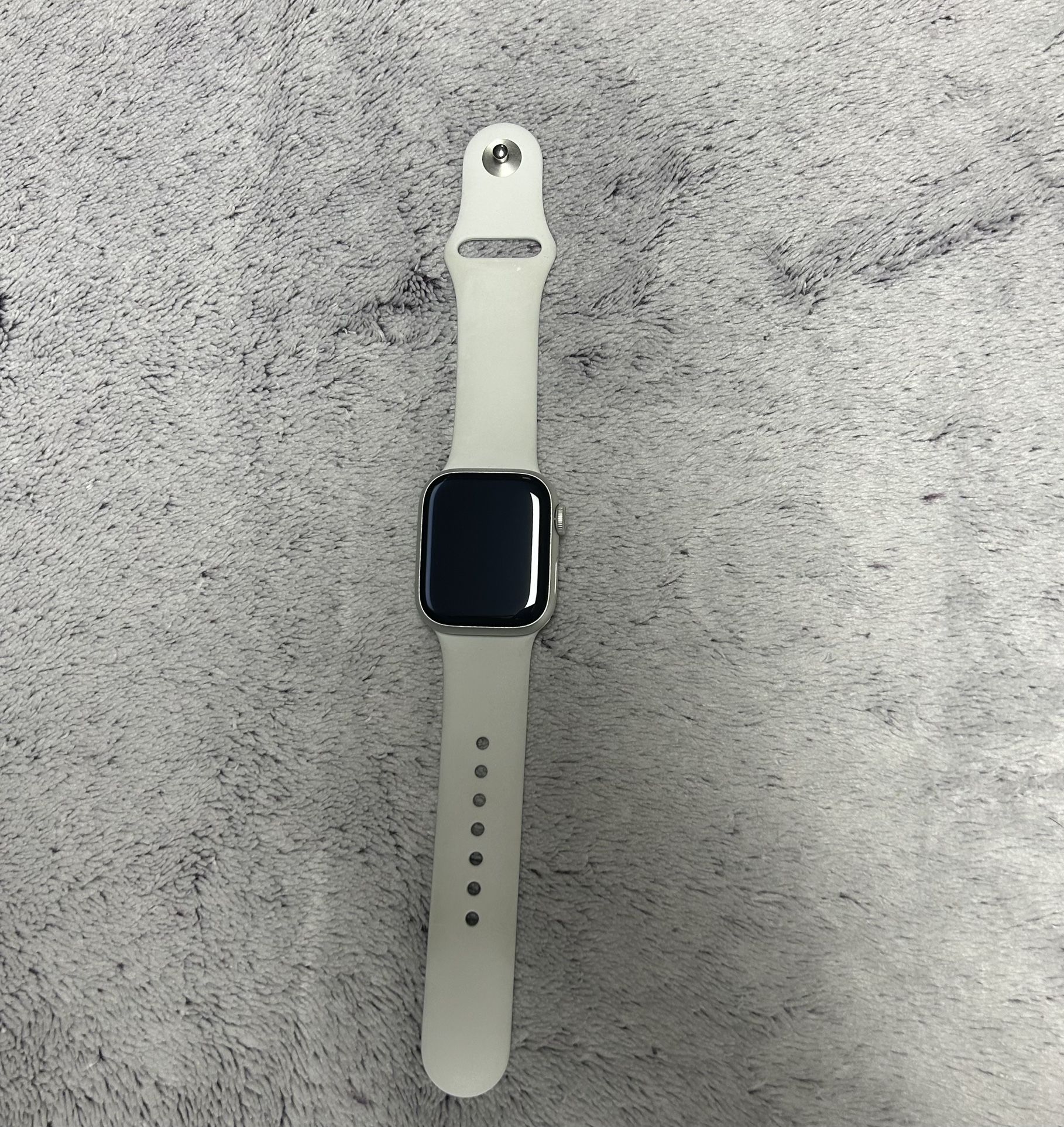 Apple Watch Series 8 Silver Aluminum Case 41mm White Sport Band S/M Cellular/GPS 