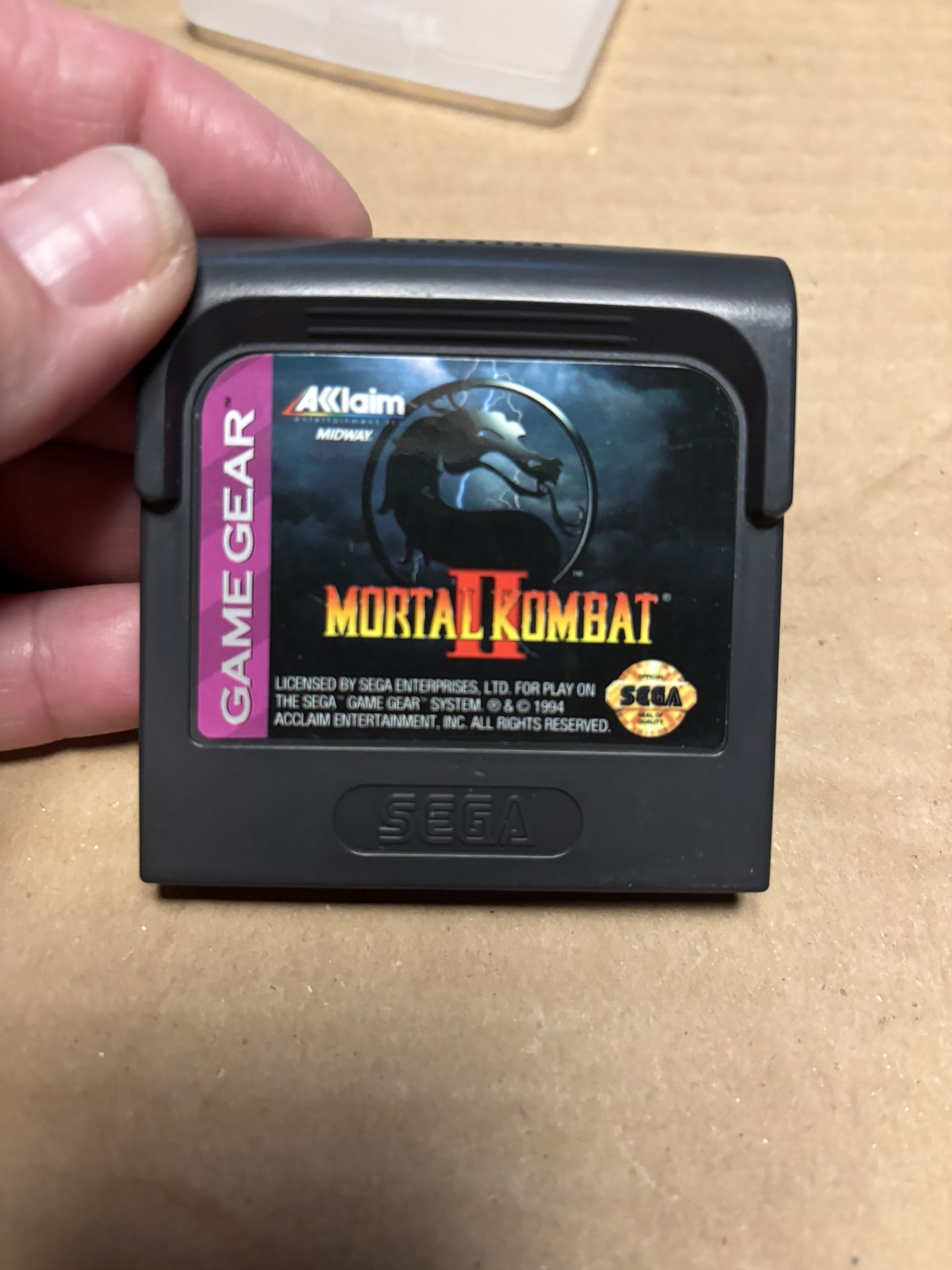 Mortal Kombat II For Sega Game Gear