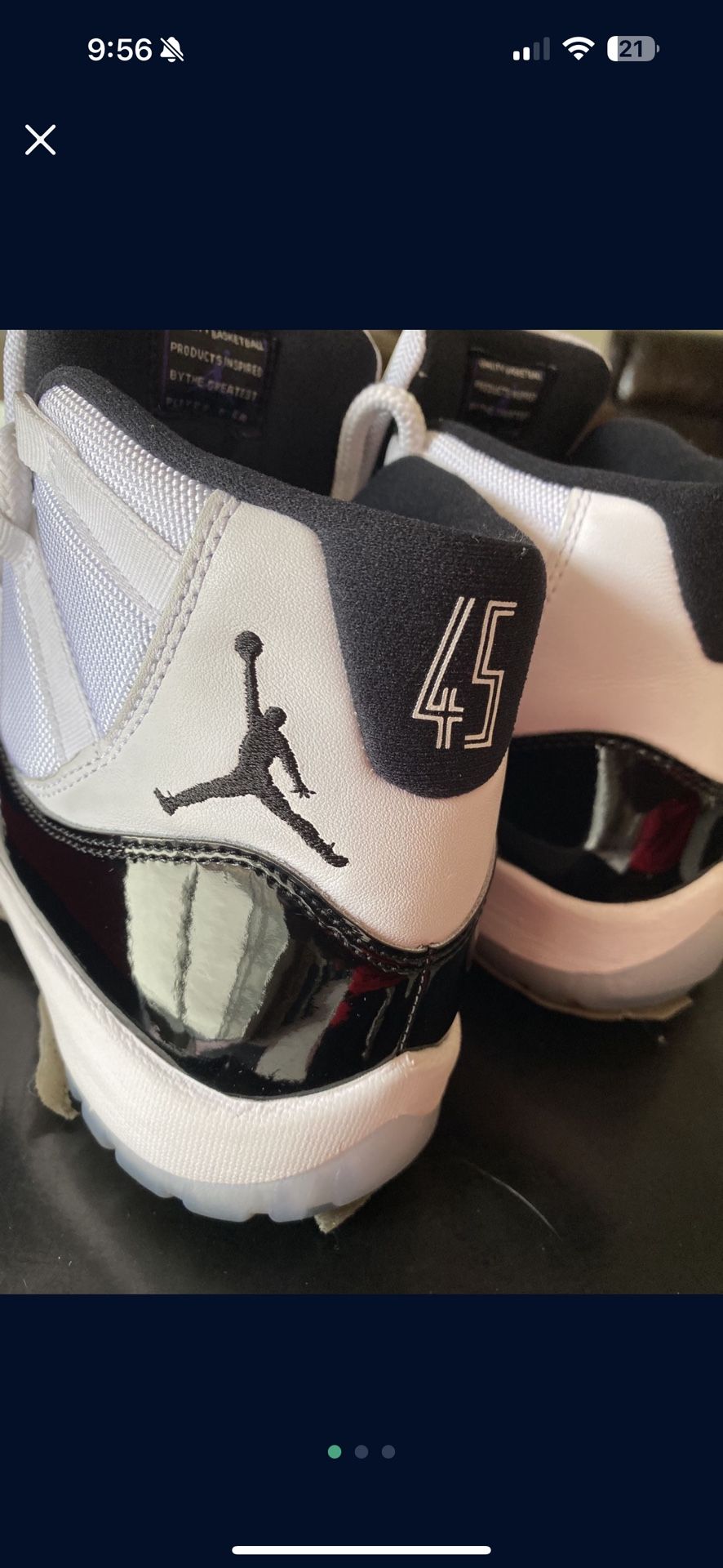 Jordan 11 Concords Size 9