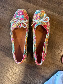 Sperry Floral Canvas Boat Shoes