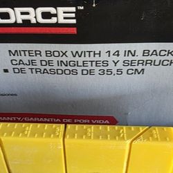 12 inch miter box with 14 inch back saw