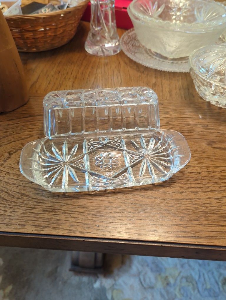 Cut Glass Serving Bowls And Plates 