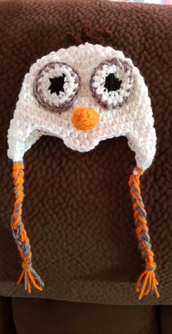 Crochet Frozen Olaf hat