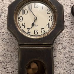 Vintage Wall Clock - Works Well! 