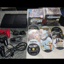 Sony PlayStation 3 Super Slim 250GB CECH-4001B W/30+ Games