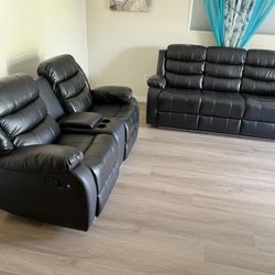 Recliner Sofa Set ⚜️ Juego de Sofas Reclinables 🚚[Fast-Delivery]💨