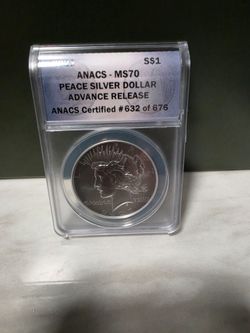MS70 2023 Peace Silver Dollar