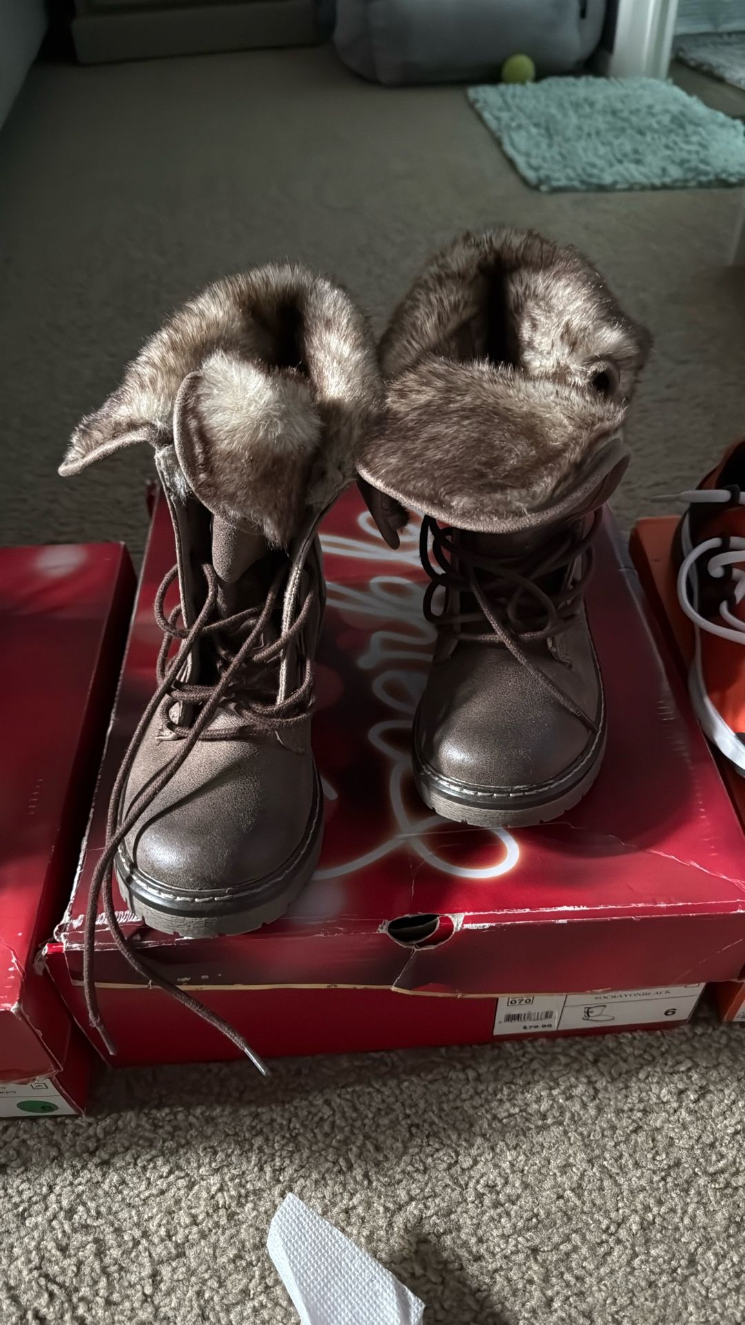 Faux Fur Lining Boots