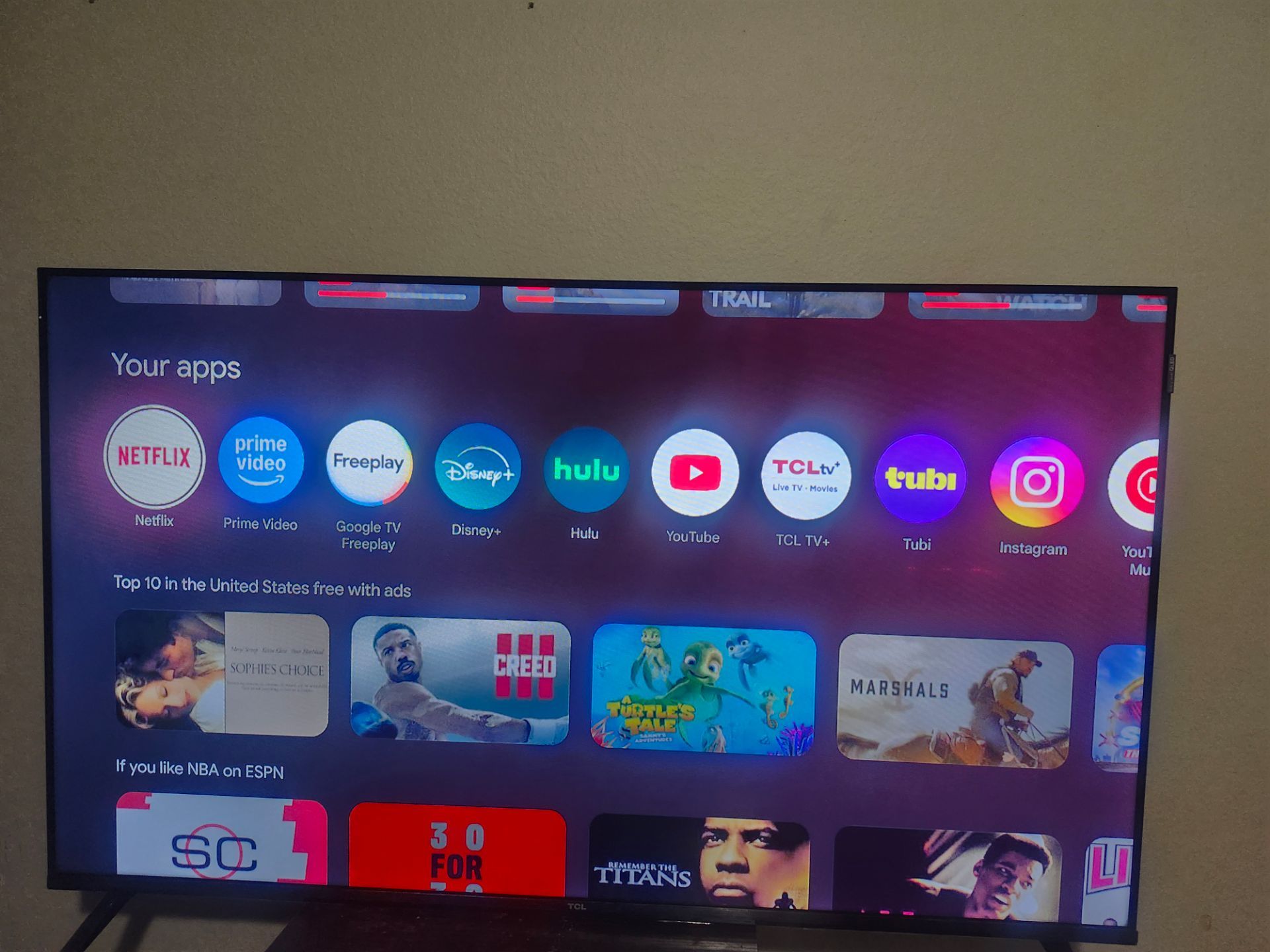 LIKE NEW! 43” TCL QLED Smart Google TV (Model 43Q31K)
