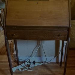 Vintage Writing Desk Wooden 