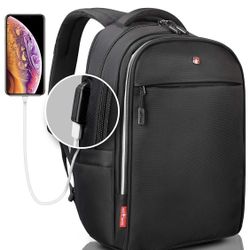 Smart 15.6” laptop backpack. Charge on the go. BRAND NEW.