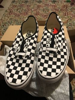 Vans size 8 checkerboard $65