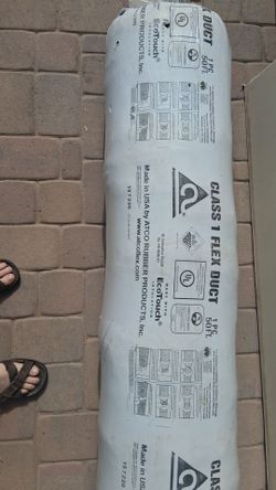 Black flex duct  ducting:    8 inch x 50 ft  R-8