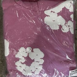 Pink Denim Hoodie Large (Shipping Only)