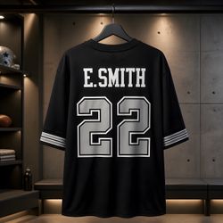 E. Smith #22 Football Jersey Black 2XL