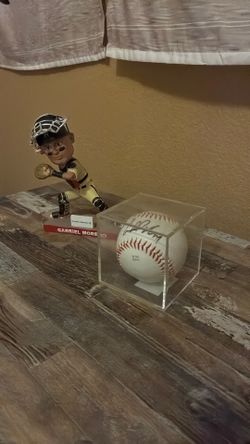 signed ball Gabriella Moreno and bobble head