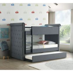 Leona Collection II Bunk Bed & Trundle-available in beige  $869.00 Hot Buy! Free Delivery 🚚 