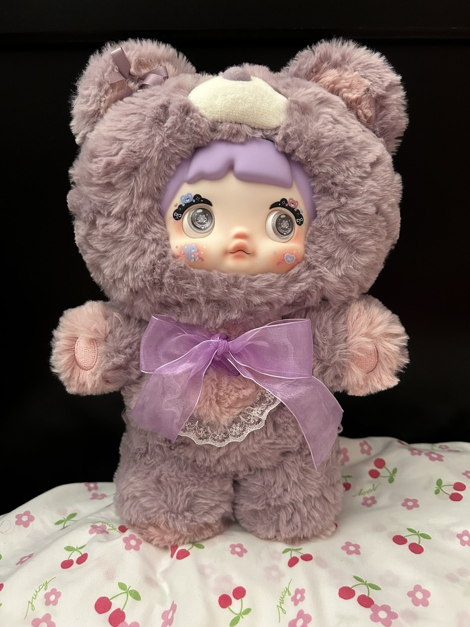 Nommi Purple Goodnight Bear - Nocturne