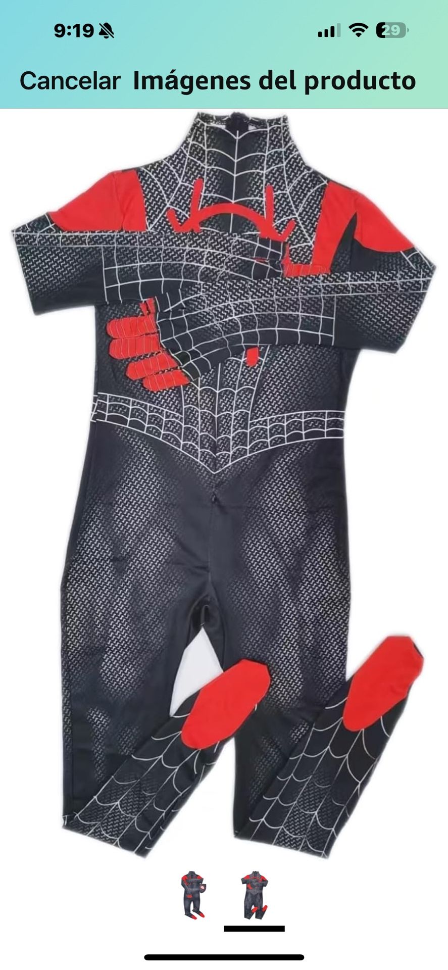 Spiderman Costume Kids