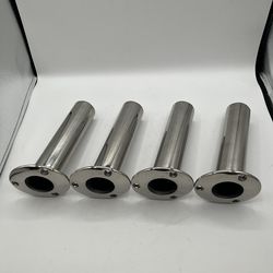 (4x) 15° Top Mount Fishing Rod Holder, Heavy Duty Stainless Steel