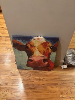 Cow canvas picture