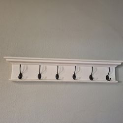 Hanging Shelf with coat hooks