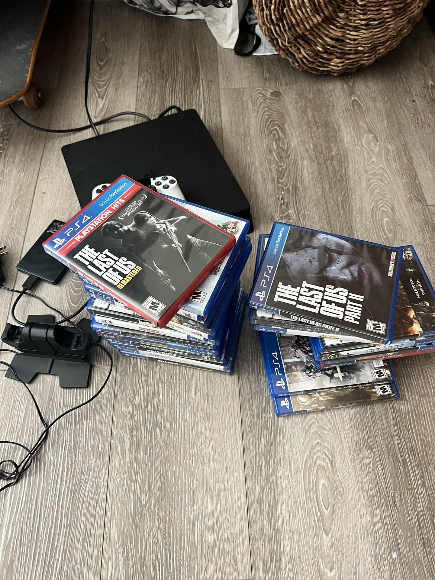 PS4 With 26 Games, External Storage & Controller Charger