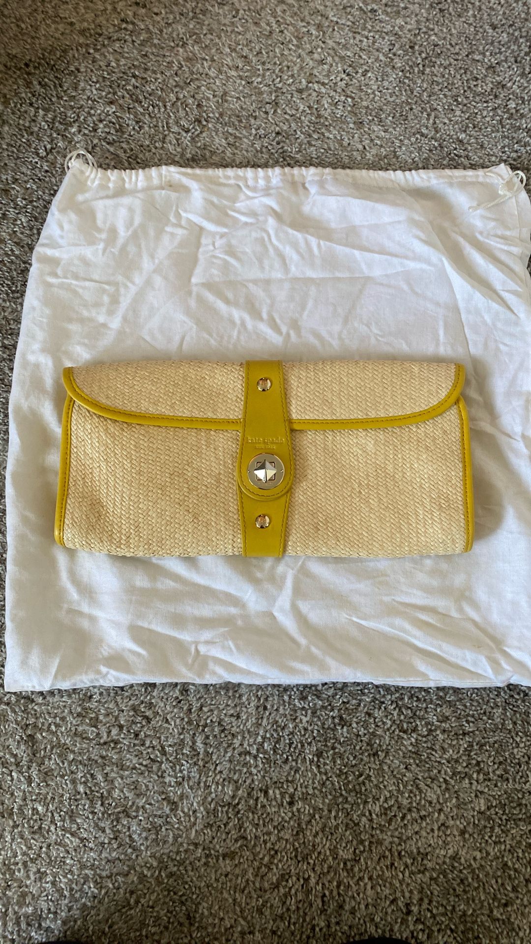 Kate Spade Straw Clutch
