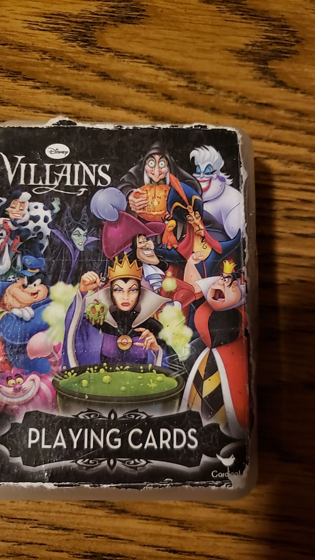 Disney villains playing cards