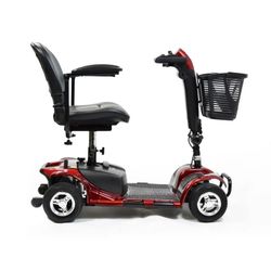 Equate Mobility 4-Wheel Motorized Power Scooter, Red