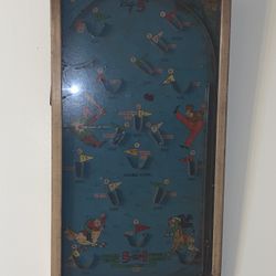VTG POOSH-M-UP “Big 5” Pinball Game Baseball Tabletop Game 1930’s