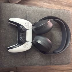 PS5, Controller & Wireless Headset