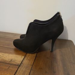 Women's Black Bootie Heels