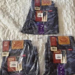 Levi's Jean Cargo Short Camouflage Blue Size 10