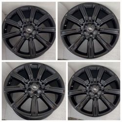 Perfect Black 21" Range Rover OEM Factory Wheels Rims