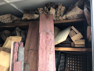 Exotic wood cutoffs and scraps, hardwoods, turning blocks