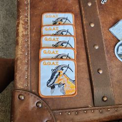 5(PACK) OF G.O.A.T PATCHES
