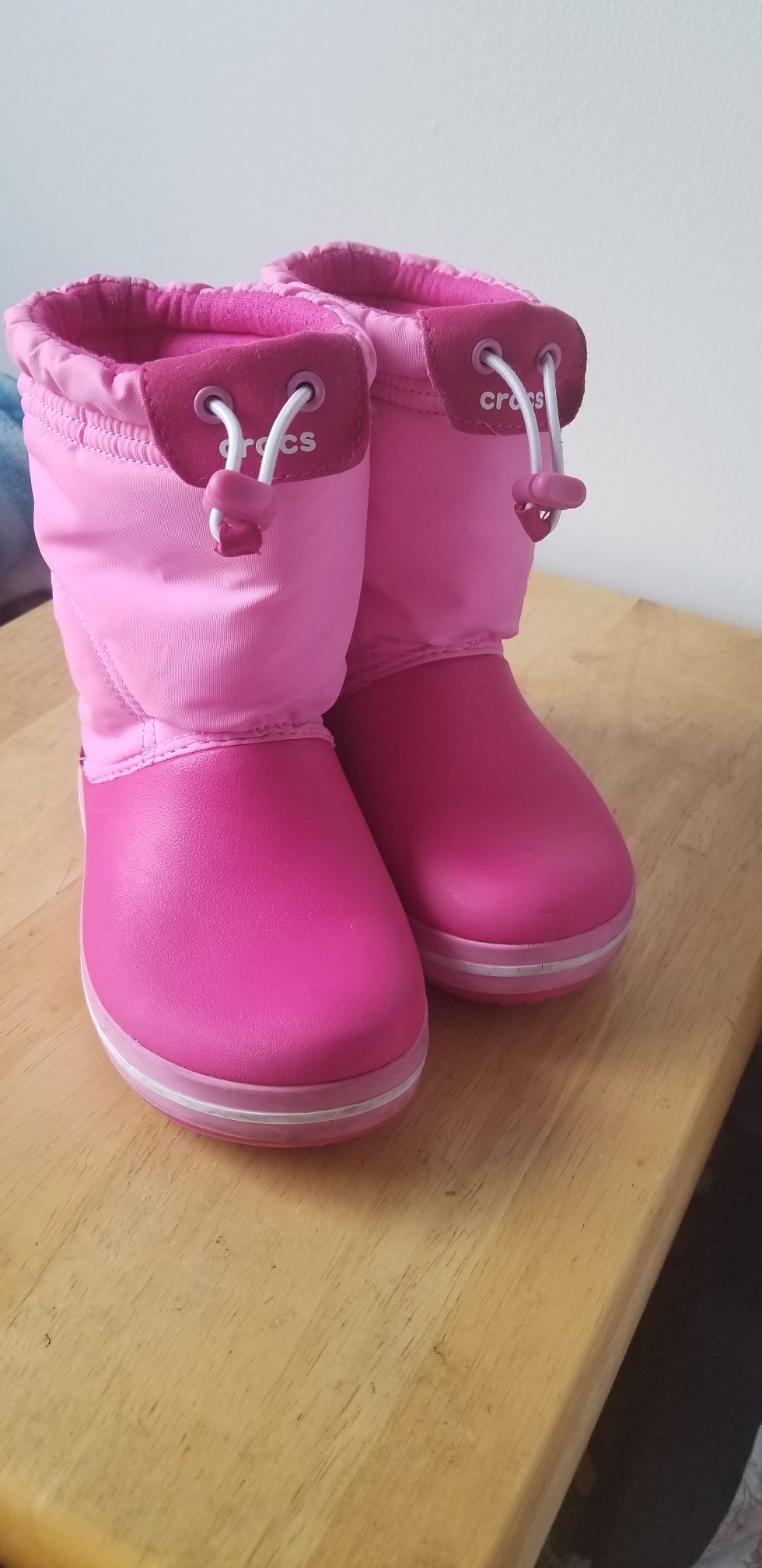 Girl Croc's rain/snow boots
