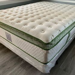 Ck Organic Elite Superior Hybrid Cool Gel Memory Foamm Pillow Top 14inch Matres!!