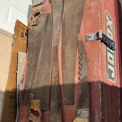 6 Vintage Hand Saws All Big Toots For Hard Wood 45 Dls For All 