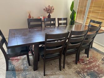 Large Table With 8 Chairs