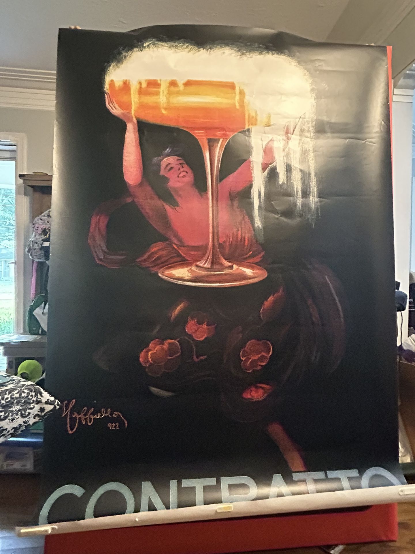 Contratto sparkling wine Poster