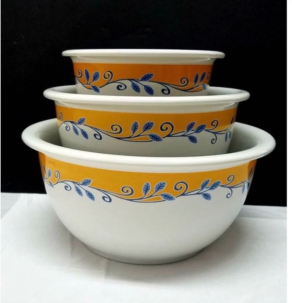 Corelle Coordinates Casa Flora 3 Mixing Bowl Set - 1 qt. 2 qt. & 39t.