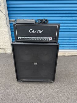 Carvin SX-300 Guitar Amp Head AXL B412C 4x12 Cabinet FS44 Footswitch Works