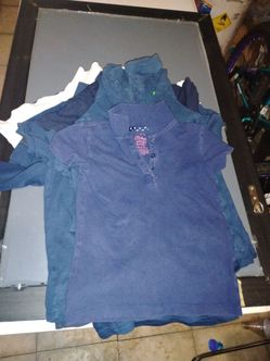 School uniform shirt navy blue size 4 -5