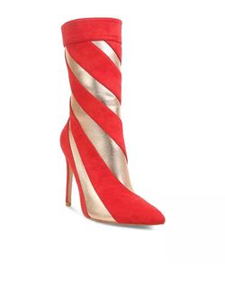 Red & gold boots