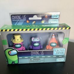 New! Among Us Mini Action Figures (3 Pack) in a Window Box